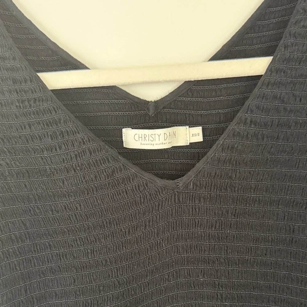 RARE and discontinued CHRISTY DAWN BASIL dress. All black - Picture 2 of 4